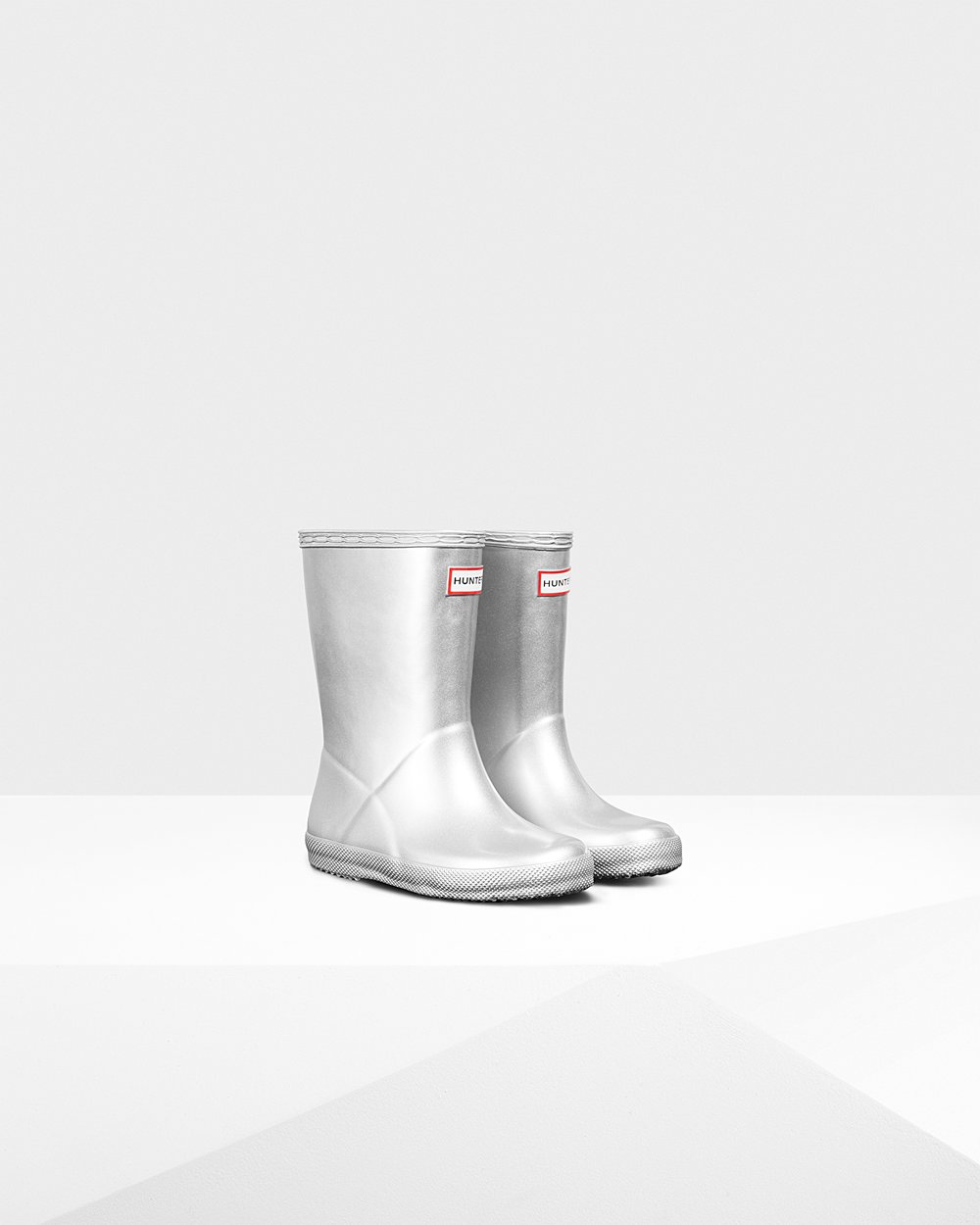 Hunter Yağmur Çizmesi Çocuk Gümüş - Original First Classic Metallic - Türkiye KJ9851437